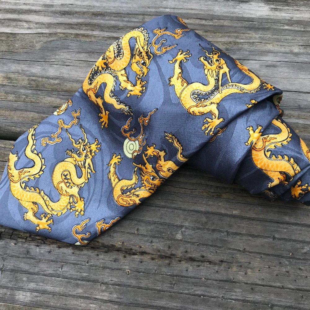 Gold City Tie Handmade Men Tie Neck Tie 100% Silk - Picture 1 of 9